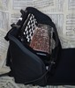 Three sides in place:<br>first 6 inches of zipper done