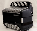 Mengascini F6 in black celluloid<br>(4 rows, factory example)